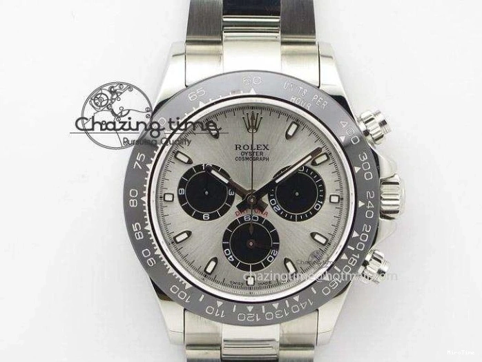 MiroTime 0416 Daytona 116515 Clean 1:1 Best Edition Silver Dial RG Markers on Oysterflex Strap SA4130 V WrinkleFree 1965